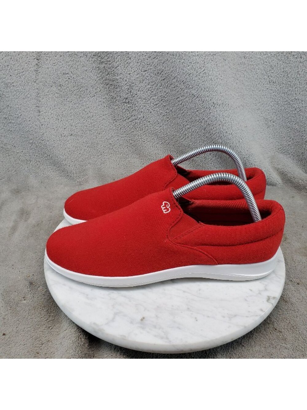 Merinos Shoes Womens Size 9 Red Merino Wool Slip On Casual Sneaker *Read*